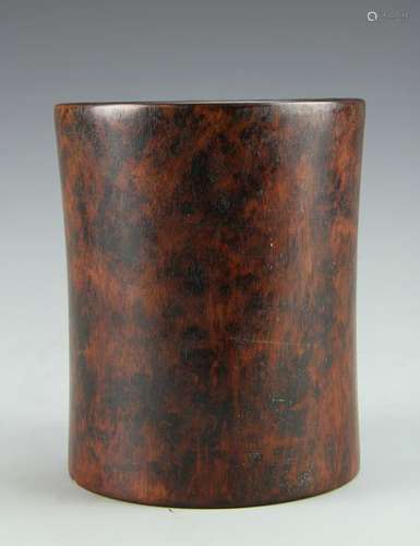 Chinese Hardwood Brush Pot