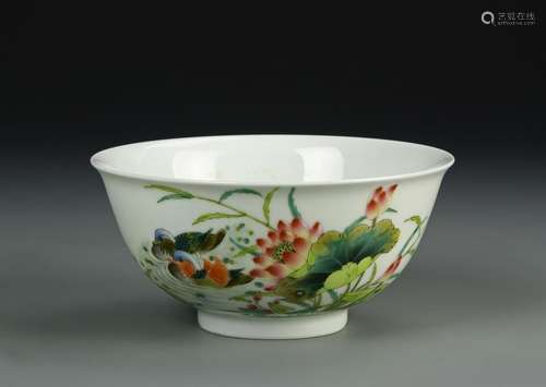 Chinese Famille Rose Bowl,