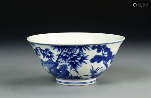 Chinese Blue And White Bowl