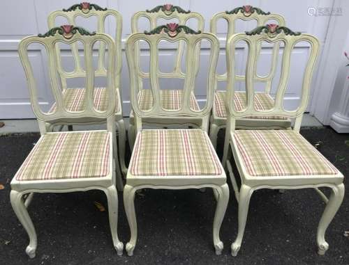 Set of French Country Provencal Dining Chairs