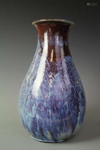 A Flambe Glazed Vase Qing Dynasty