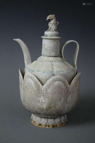 Yingqing Wine Warmer And Ewer, Marked Song Yuan Era