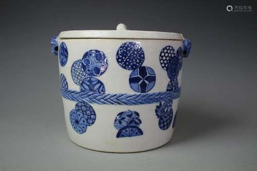 A Blue And White Food Steamer, Qing Dynasty (Minor