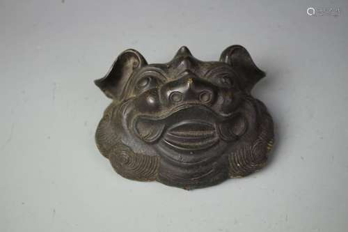 A Bronze Beast Mask, Qing Dynasty