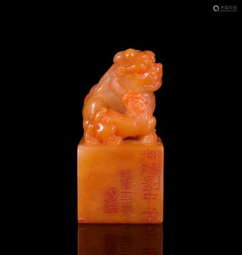 A Chinese Tianhuang Soapstone Seal