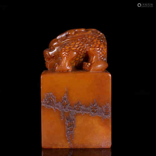 A Chinese Tianhuang Soapstone Seal