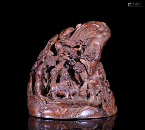 A Chinese Bamboo Root Carving.