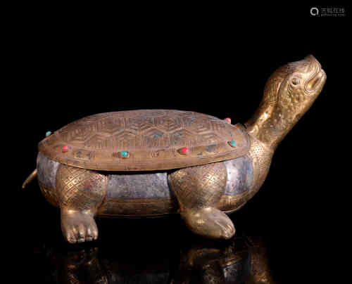 A Chinese Bronze Turtle