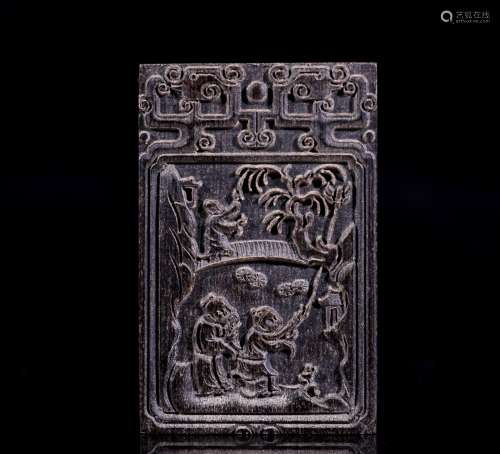 A Chinese Chenxiang Plaque