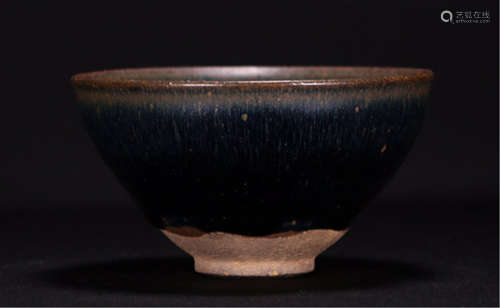 A CHINESE BLACK GLAZED BOWL