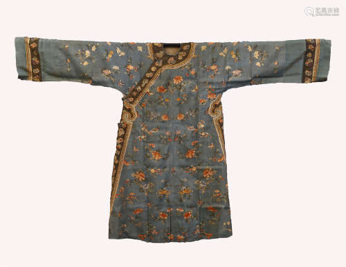 A CHINESE FLOWER IMPERIAL ROBE