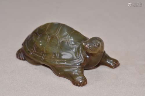 A SHOUSHAN  STONE TURTLE IN  QING  DYNASTY