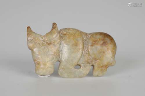 Very old jade cow