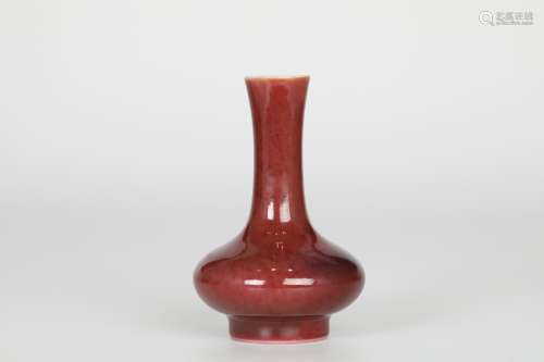Red glazed vase