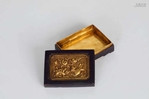 18th century, bronze and gold scented box