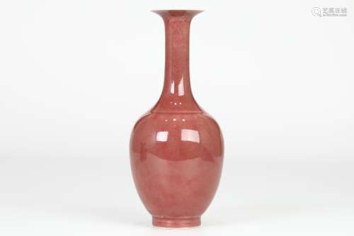 18th-19th century, red glaze bottle