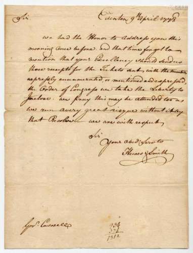 Declaration Signer Joseph Hewes on 