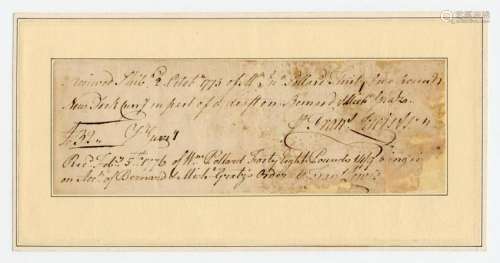 Declaration Signer Francis Lewis 1776 Twice Signed, One