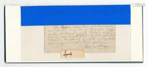 Declaration Signer Thomas Lynch Superb Signature with