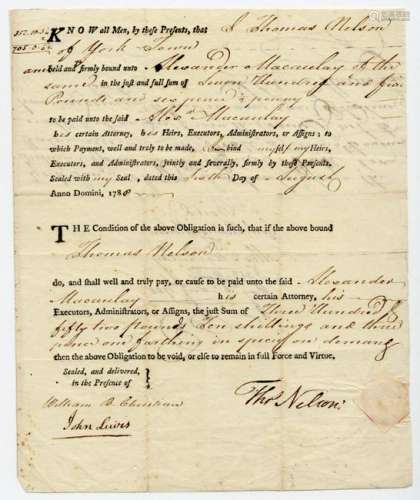 Declaration Signer Thomas Nelson Magnificent DS