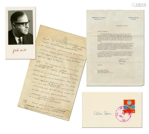 Abba Eban Autograph Archive 