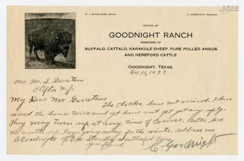Charles Goodnight, TX Cattle Rancher: 