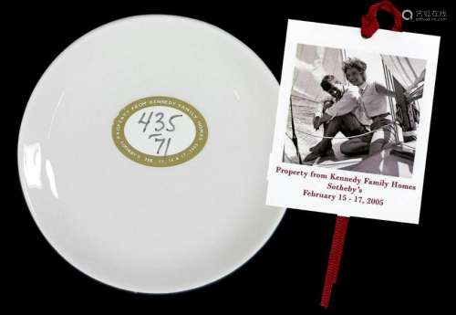 Kennedy Owned Vintage Stoneware Demitasse Saucer