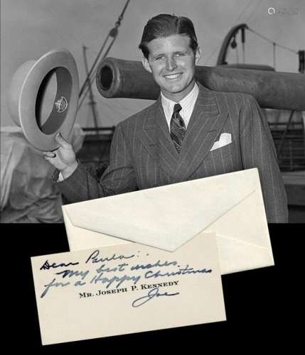 Joseph P. Kennedy, Jr.'s Signed Calling Card