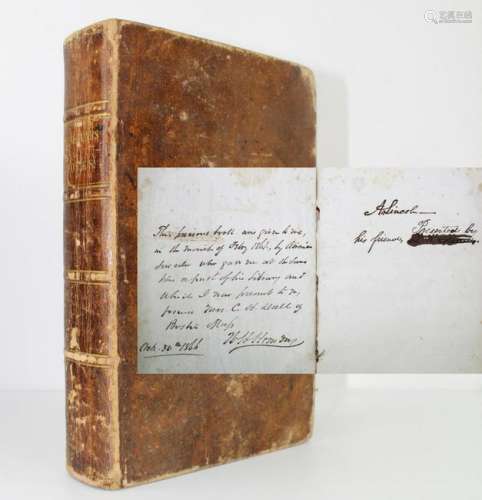 A. Lincoln Signed Book Formative to his Views on