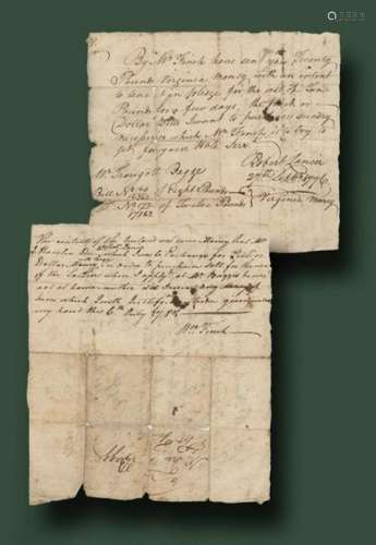 1776 North Carolina Financial Document