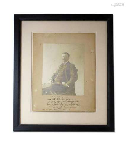 Teddy Roosevelt Signed Photo to Pope Pius X, Simply the
