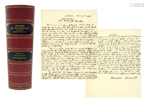 Theodore Roosevelt Manuscript Introduction to E.