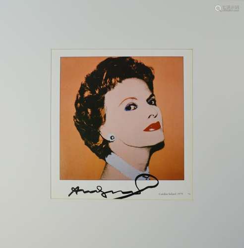 ANDY WARHOL SIGNED VINTAGE PRINT