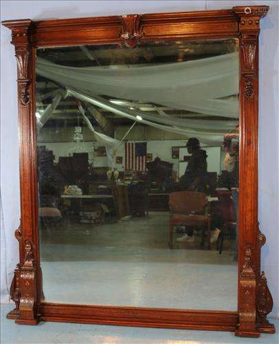 Walnut Victorian  over the mantle mirror