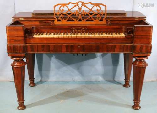 Rosewood Empire Melodeon, J. Pancost & Co.