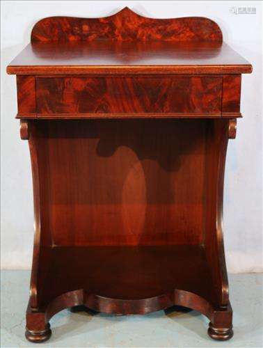 Flame  mahogany Empire writing desk with drawer