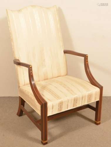 Period Style Upholstered Armchair.