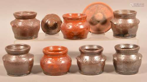 Lot of Redware Pottery Attributed to Schofield.
