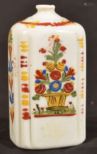 Stiegel Type Polychrome Opaque Glass Cologne Bottle.