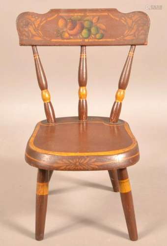 Pennsylvania Spindle Back Miniature Side Chair.