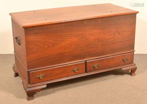 Chippendale Style Walnut Dower Chest.