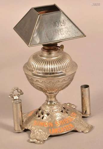 Simon Shissler, Lancaster Advertising Cigar Lamp.