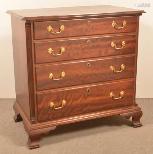 Chippendale Style Cherry Chest of Drawers.