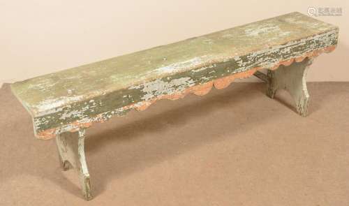 Pennsylvania Antique Softwood Bench.