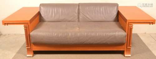 Frank Lloyd Wright Cassina Italian Deco Style Sofa.
