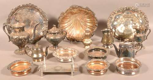 Lot of Miscellaneous Antique/Vintage Silverplate.