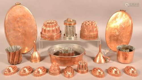 Lot of Antique/Vintage Copperware.