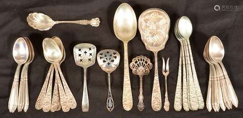 Lot of Miscellaneous Sterling Silver Flatware.