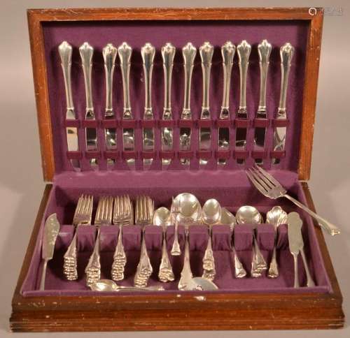 Wallace Sterling Grand Colonial Flatware Service.
