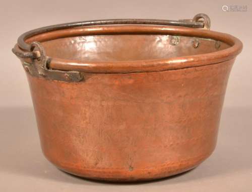 Antique Hand Hammered Copper Pail.